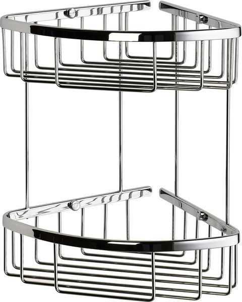 HL067/CR Sanibano, решетка угловая 2-х уровневая, цвет хром 