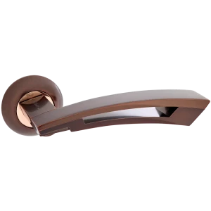 Ручка дверная на розетке Apecs «Premier» H-0592-Z-DC, алюминий, цвет тёмная медь