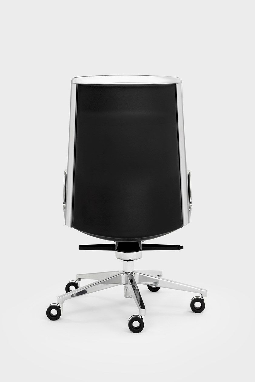 Кожаный регулируемый по высоте офисный стул с колесами Viganò Adele ARCH-00012445 - Вид №6