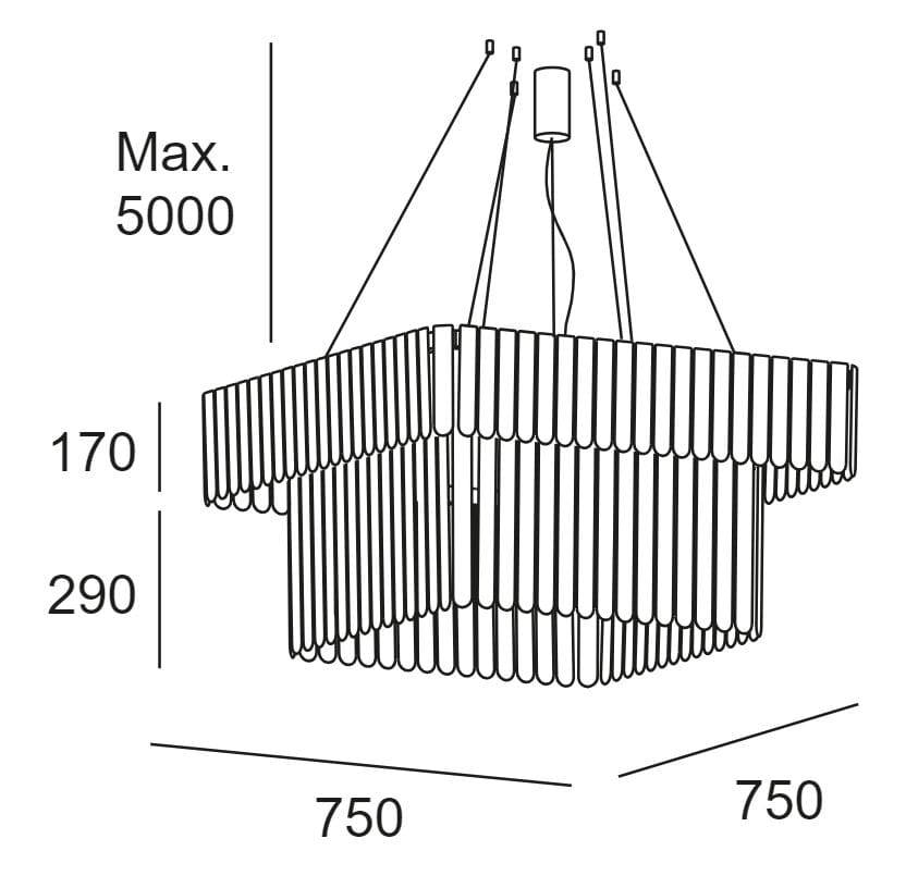Подвесной светильник из поликарбоната LedsC4 Скарлетт ARCH-00105948 - Вид №15