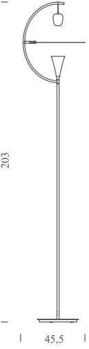 NEMO Светодиодный торшер из хромированного металла sun-id-1514986 - Вид №5