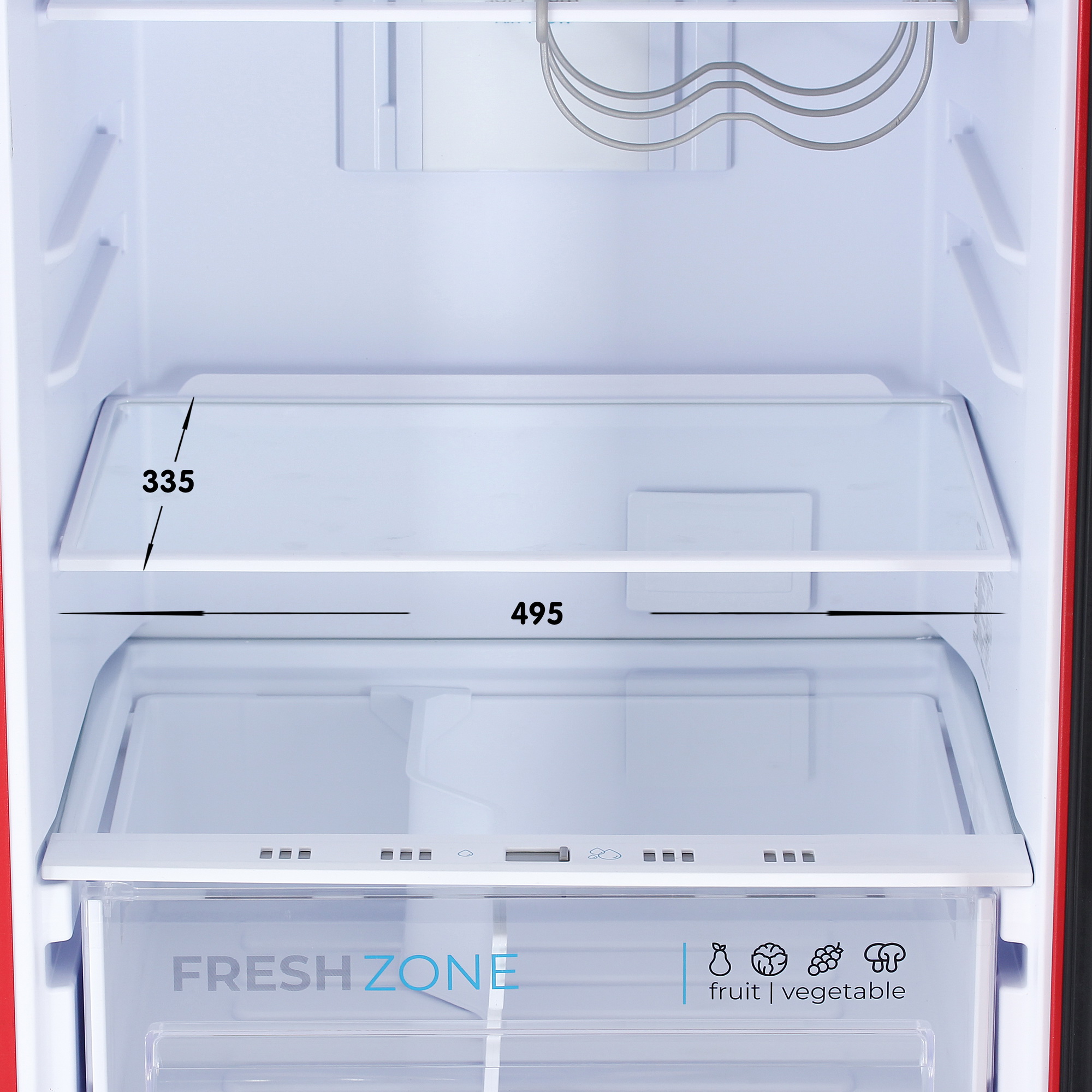 9185845 Холодильник с морозильником   Бирюса H960NF красный STDN-0115253 - Вид №8