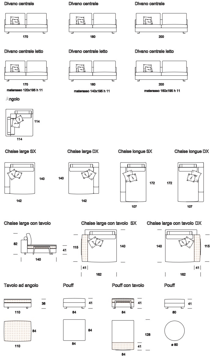 Former In Italia Модульный угловой диван из ткани Fellini sun-id-1375913 - Вид №10