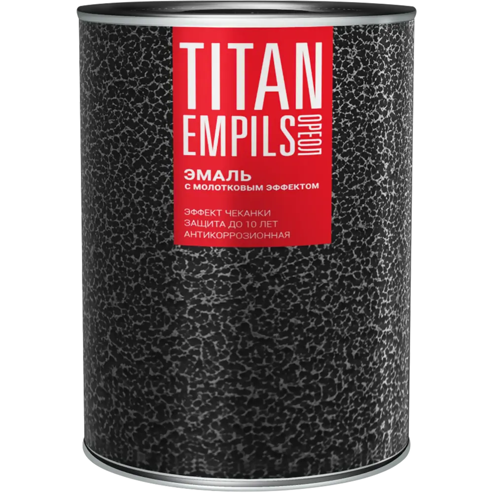 Грунт-эмаль 3 в 1 Ореол Titan молотковая цвет серебро 0.8 кг STLM-2176901 - Вид №1