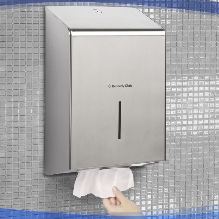 8971 Kimberly Clark Диспенсер для листовых бумажных полотенец из нержавеющей стали Kimberly Clark Professional 8971 матовый  - Вид №3