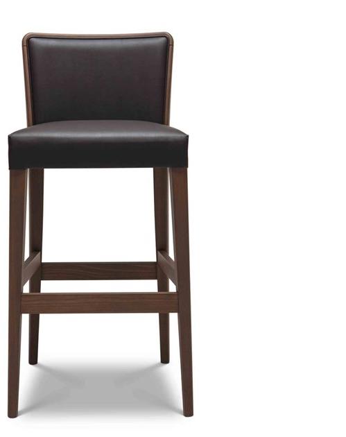 Origins 1971 Табурет высокий, обитый тканью, со спинкой Nob sun-id-1406269 - Вид №1