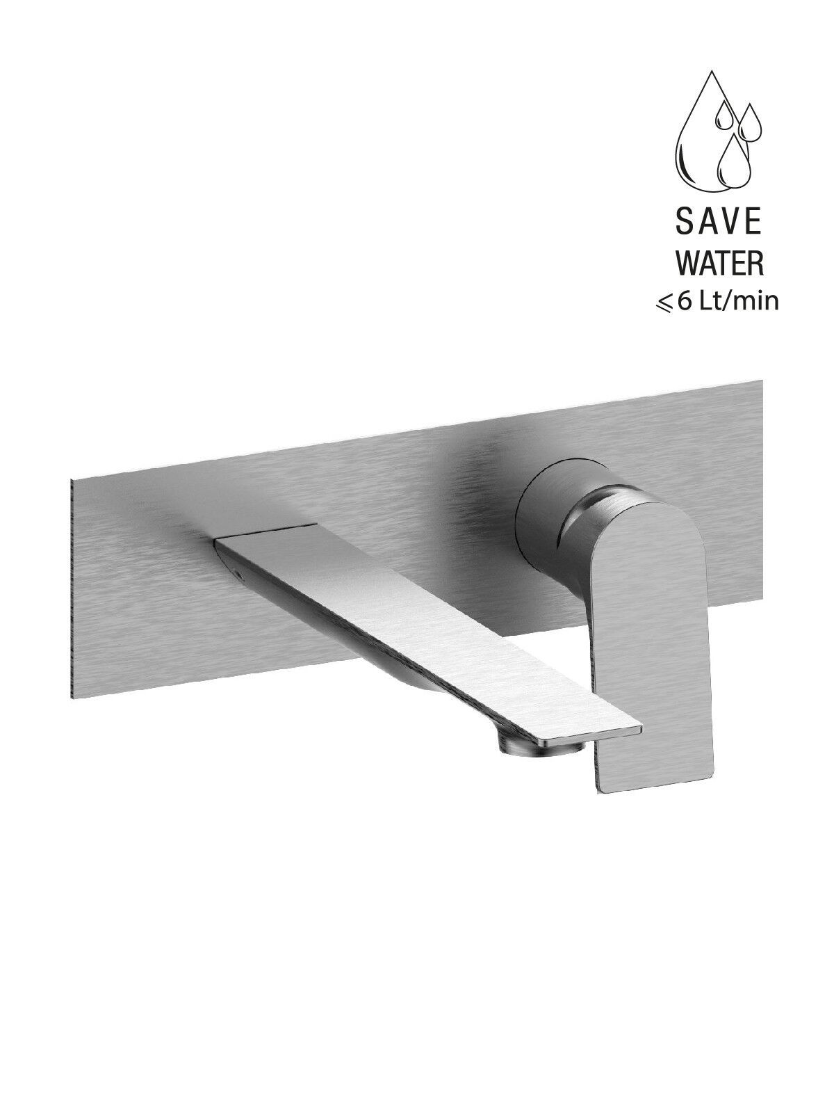 Настенный смеситель для раковины с ограничителем расхода Rubinetterie Frattini Нарцисс ARCH-00108385 - Вид №12