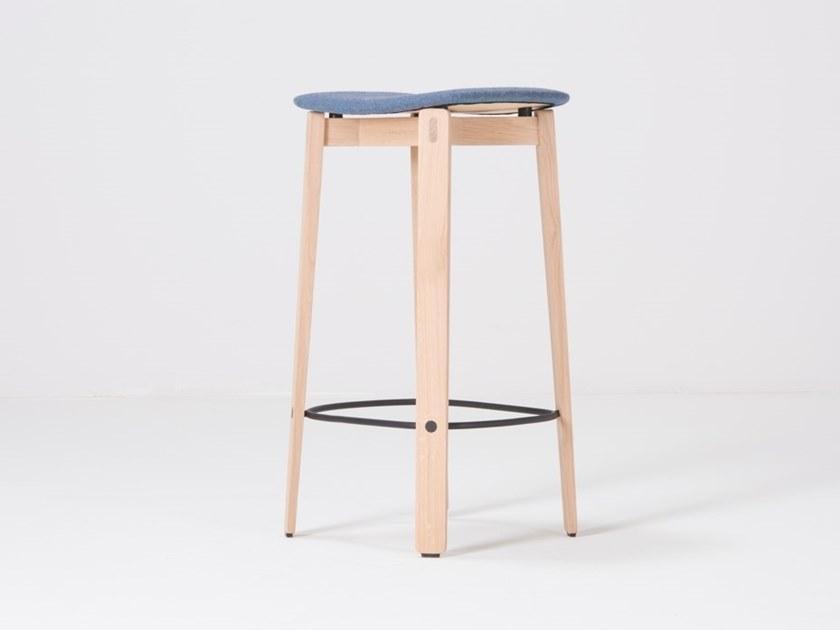 Gazzda Барный стул из ткани с подставкой для ног Nora sun-id-1451292 - Вид №1