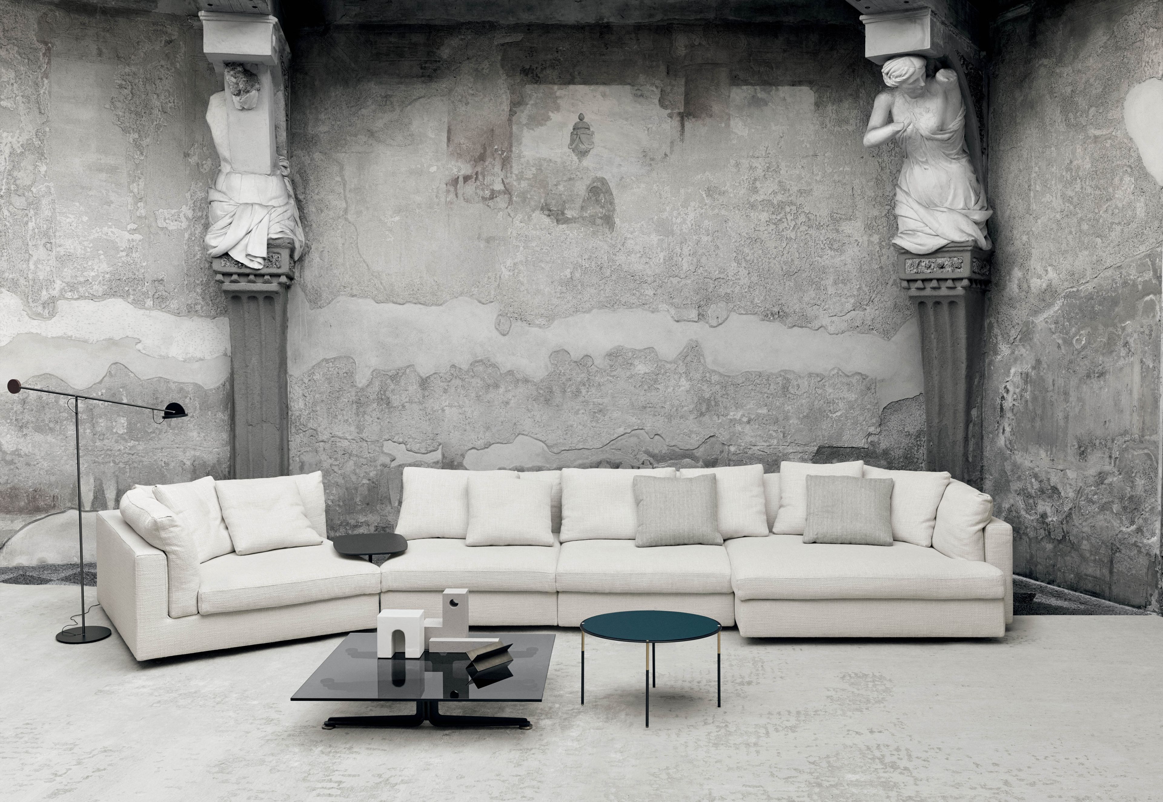 Тканевый диван с полуостровом Living Divani Floyd ARCH-00010742 - Вид №1