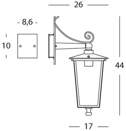 SOVIL Бра для наружного освещения из алюминия и стекла Notorius sun-id-1462203 - Вид №6