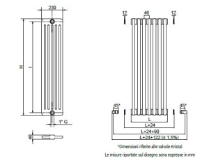 Настенный полотенцесушитель из углеродистой стали