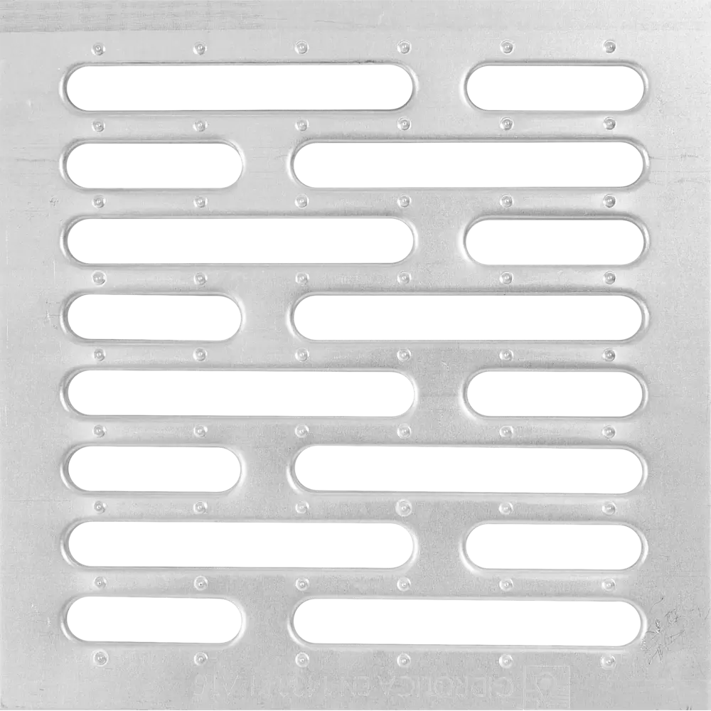 GIDROLICA Point — решетка для дождеприемника, серая сталь 28.5x28.5 см 85178509 STLM-0059537 - Вид №1