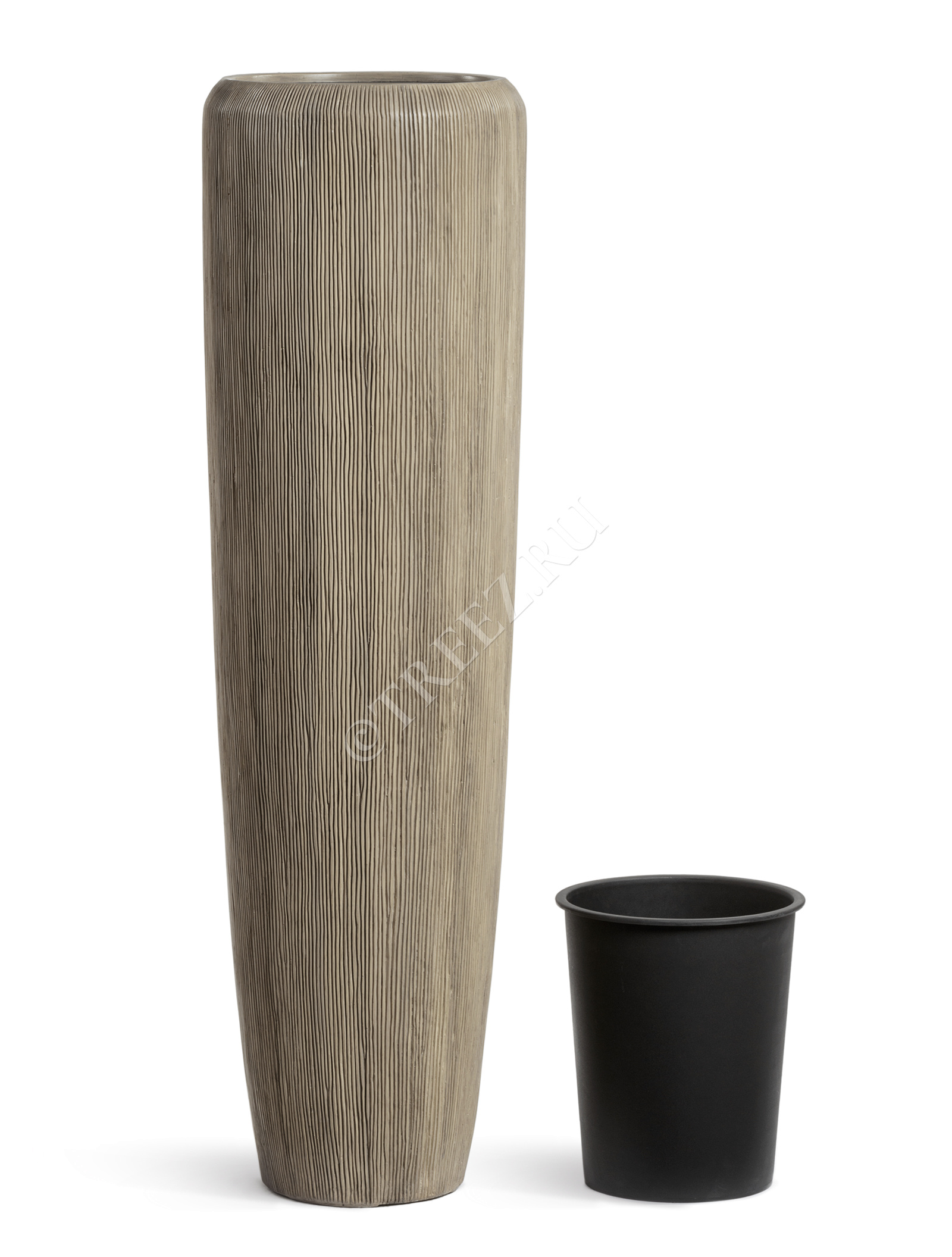 41.3321-06-049-BB-097 Кашпо  Effectory - серия Wow - Высокий конус Design - Капучино Цветочная коллекция  - Вид №5