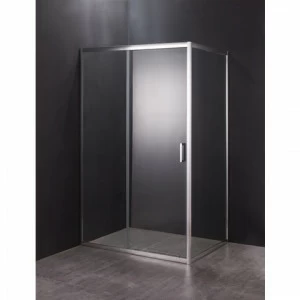 Orange E23-15080TCR Душевой уголок без поддона с раздвижной дверкой. Цвет хром белый