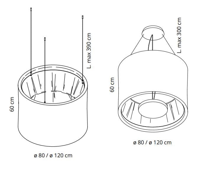 Акустическая ткань подвесной светильник Caimi Brevetti MILANO ARCH-00112273 - Вид №9