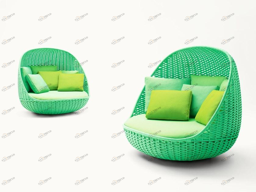 Paola Lenti Круглая веревочная грядка Orbitry B143ae/b143fe