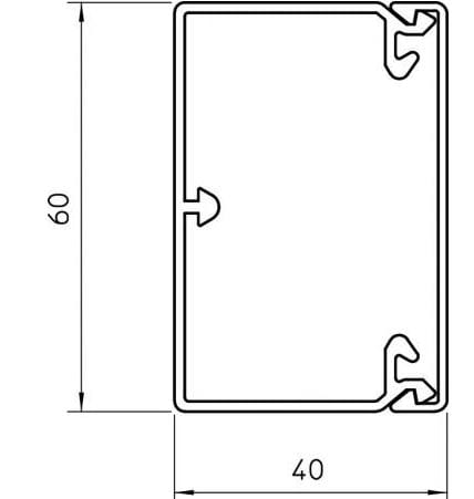 Электрический кабельный канал OBO Bettermann BlackLine ARCH-00056727 - Вид №5