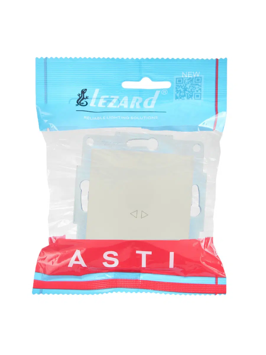 ASTI Выключатель промежуточный жемчужно-белый перламутр механизм LEZARD 7081-3088-107 - Вид №3