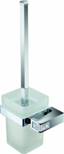 H9000/10CRС Sanibano Diamond, настенный стеклянный ёрш, цвет хром-кристаллы Swarovski crystal