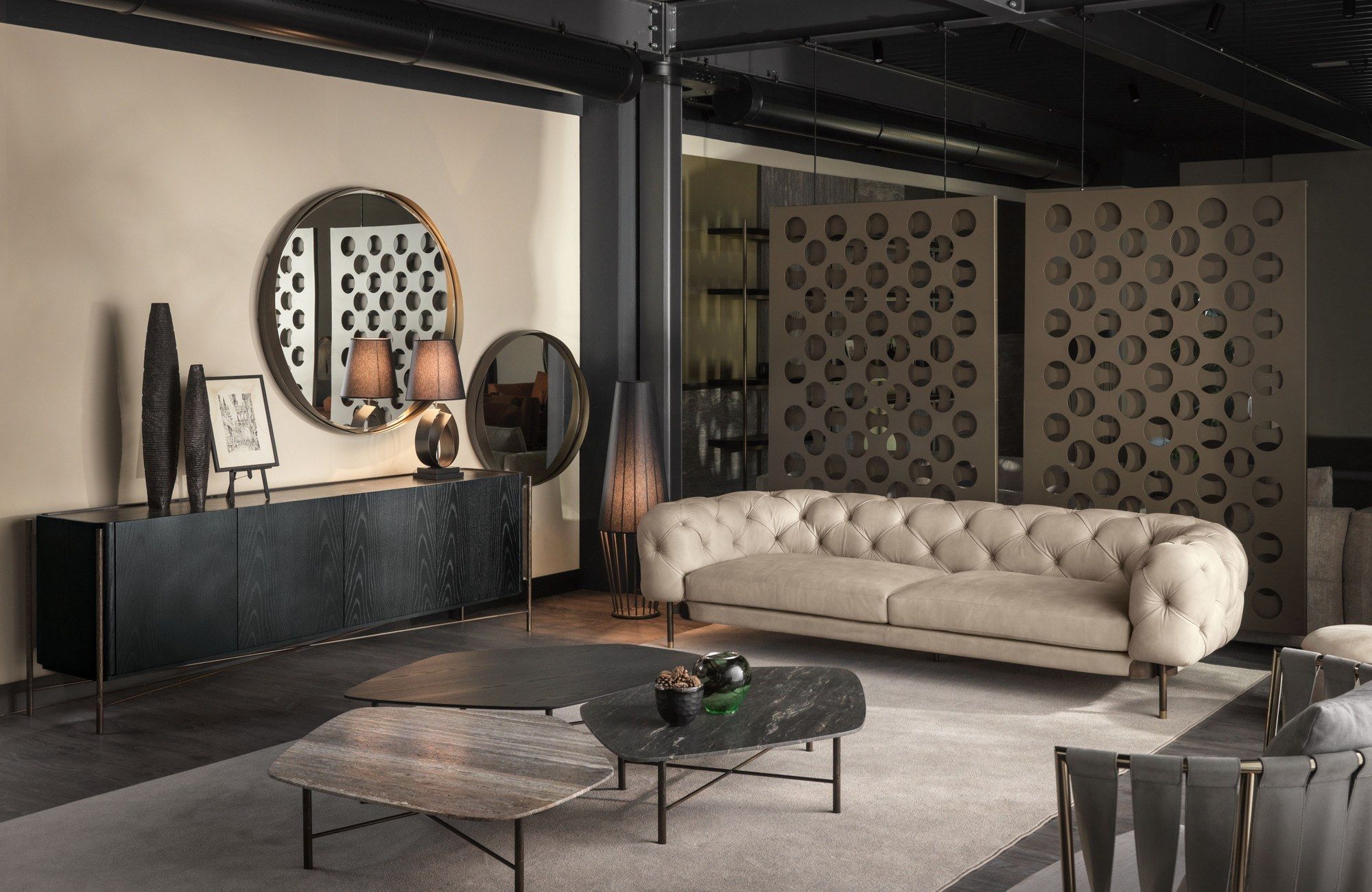 Кожаный диван capitonné Cantori Atenae ARCH-00057580 - Вид №7