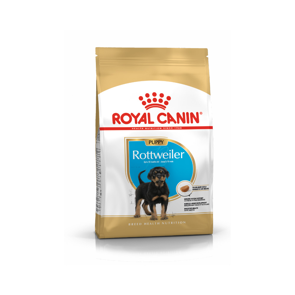 Т0038815 Корм для щенков Rottweiler Puppy для породы Ротвейлер до 18 месяцев сух. 12кг ROYAL CANIN 