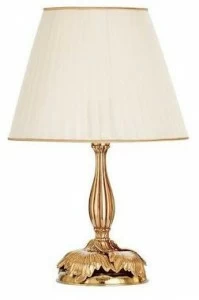 Possoni Illuminazione Настольная лампа из французского золота с абажуром Sibilla 330/lp