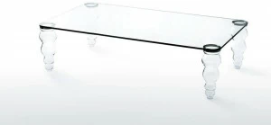 Glas Italia Низкий прямоугольный журнальный столик из хрусталя Post modern