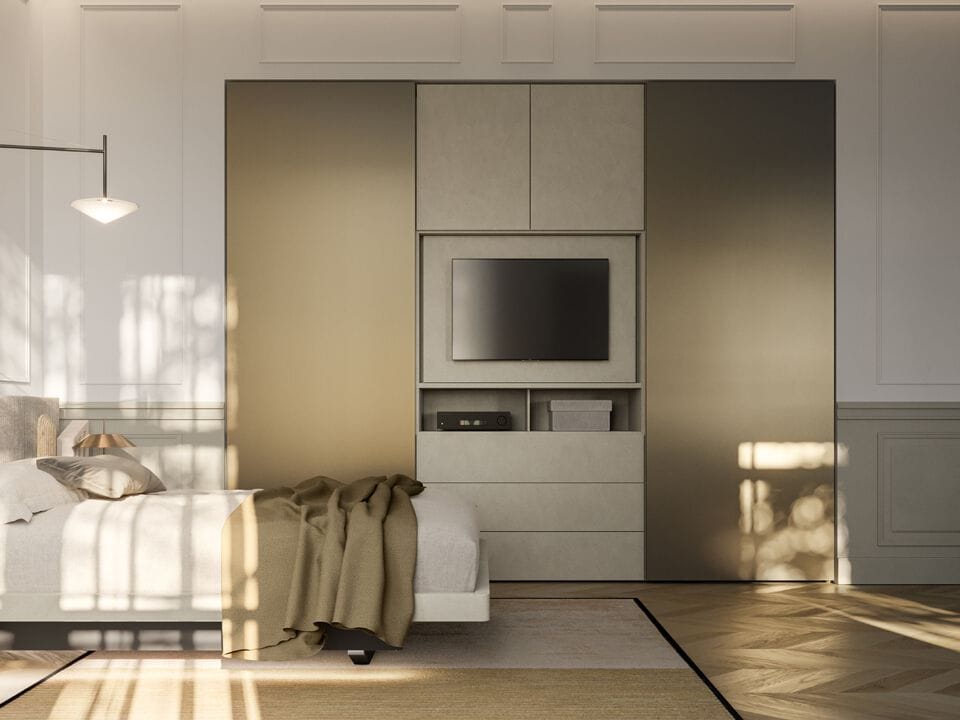 Шкаф со встроенным телевизором Santalucia Mobili VISION ARCH-00099265 - Вид №4