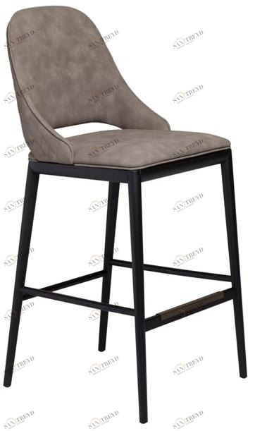 Tonin Casa Высокий табурет из нубука и основа из черного ясеня Malva sun-id-1421557