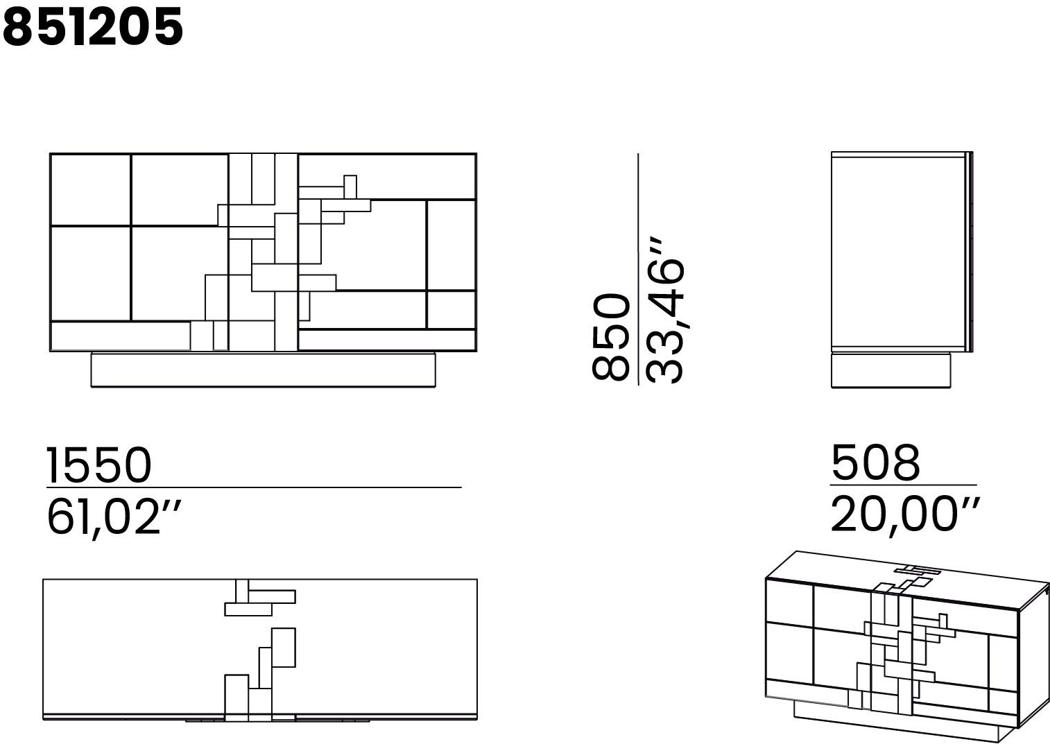 Шкаф с распашными дверями animovel Уэмбли ARCH-00039859 - Вид №4