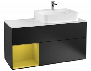 Villeroy&Boch Тумба под раковину Прямоугольная версия F141HEPD Finion Black Matt Lacquer