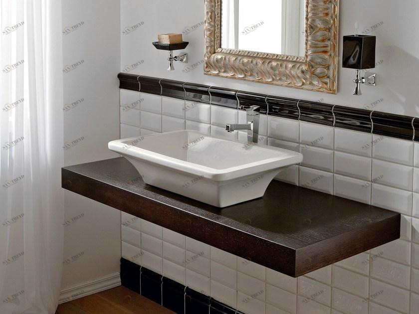 4002 Накладная раковина на столешницу  овальная Scarabeo Ceramiche Butterfly