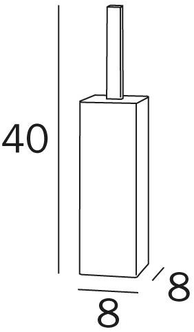 INDA® Ершик для унитаза металлический  Av114a  - Вид №1