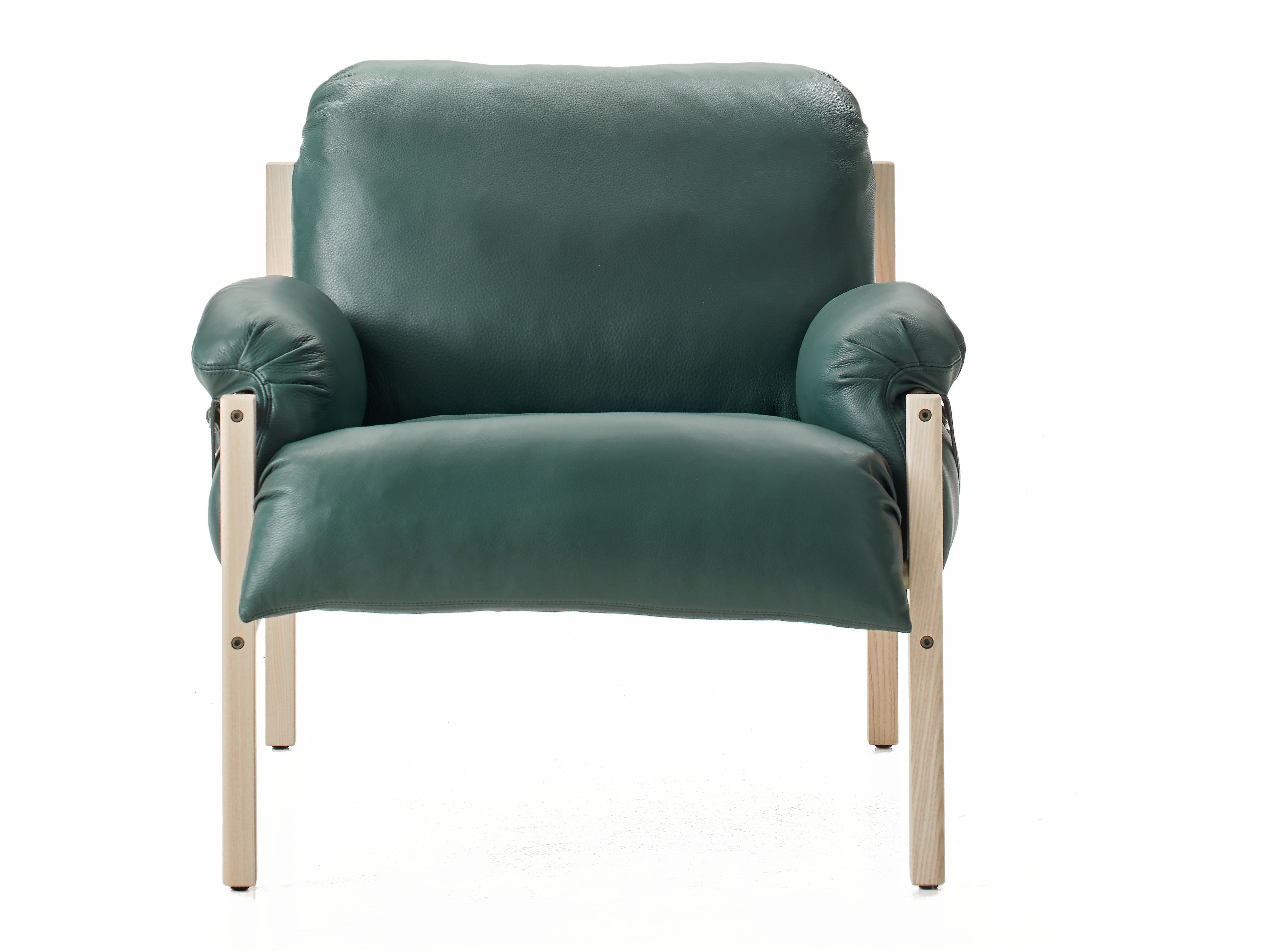 Кожаное клубное кресло с подлокотниками BassamFellows Слинг ARCH-00103401 - Вид №21