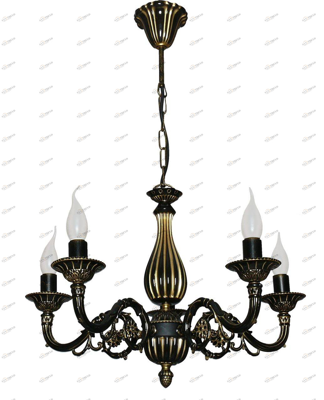 Люстра дизайнерская Also коричневая 10032-5L SUPERNW СВЕЧИ 056831 Коричневый 