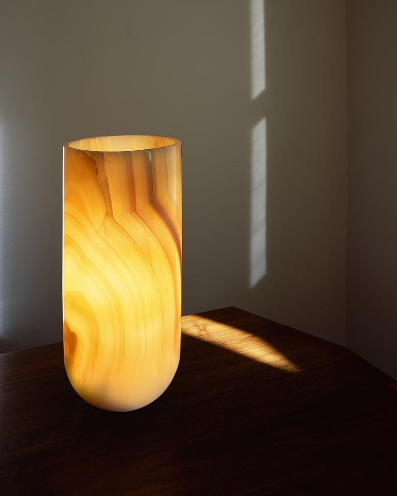 Светодиодная настольная лампа из оникса с диммером Michael Anastassiades ONYX LIGHT ARCH-00010410 - Вид №1