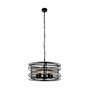 Люстра подвесная черная Eglo Blackwater 43093 EGLO ДИЗАЙНЕРСКИЕ, BLACKWATER 00-3834116 Черный