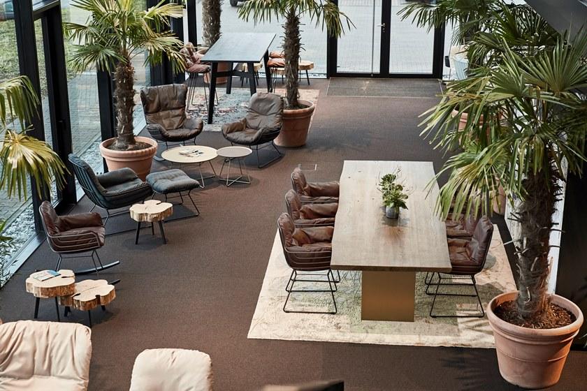 Кресло-качалка, обитое кожей, с подлокотниками Leyasol Santreyd sun-id-1368686 - Вид №5