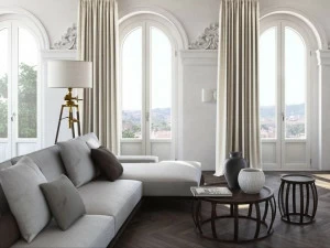 NURITH Французская дверь ПВХ с двойным остеклением