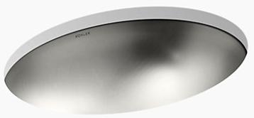 K-2602-SU-NA Накладная раковина под столешницу  овальная Kohler 