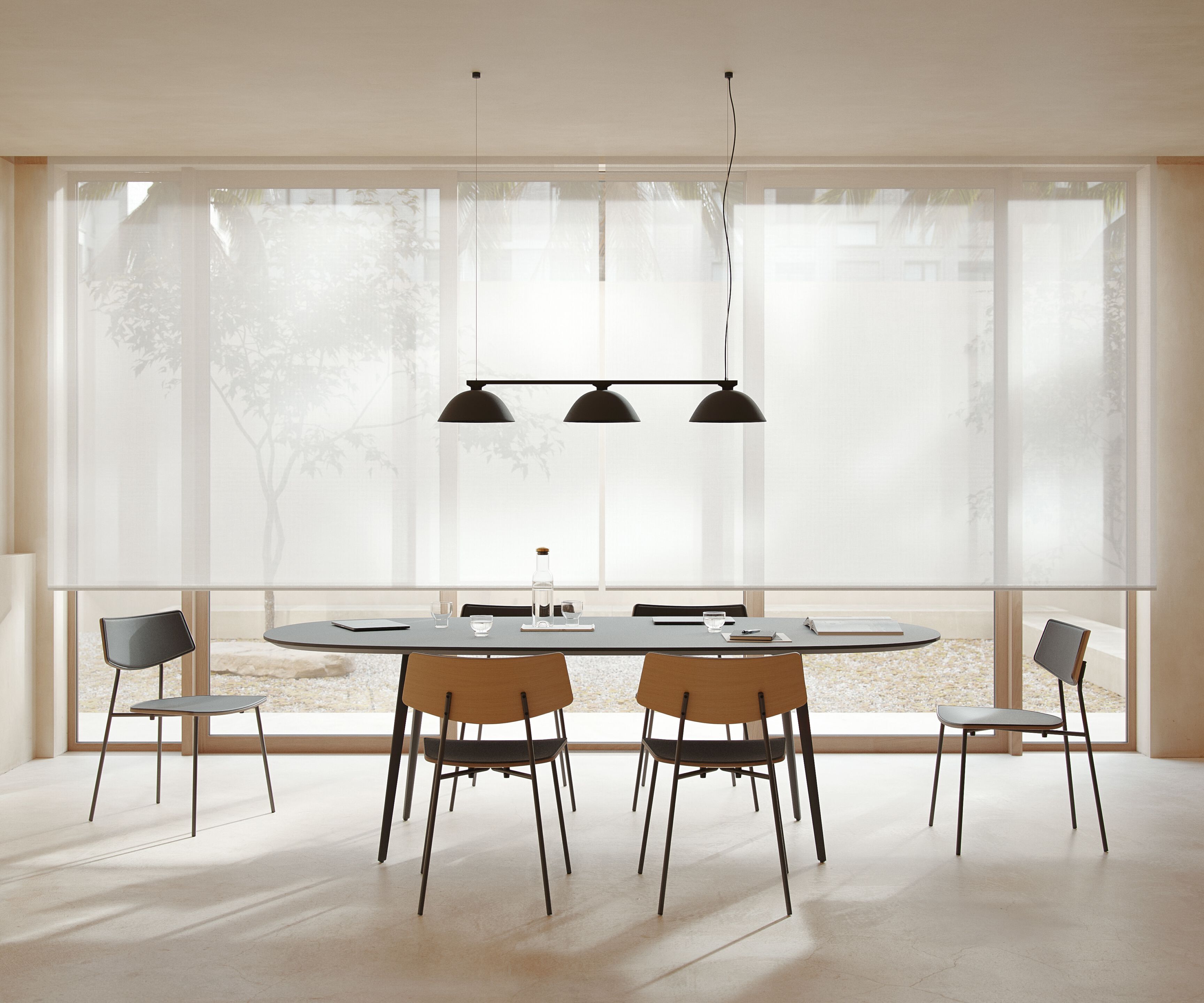 Штабелируемый стул из стали и дерева Sellex LISE ARCH-00013907 - Вид №3