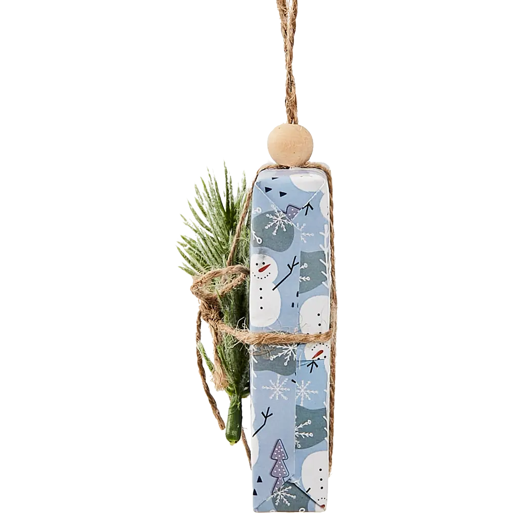 87036546 Елочная игрушка Коробка подарочная 9x6.5 цвет синий STLM-1442586 Santreyd  - Вид №3