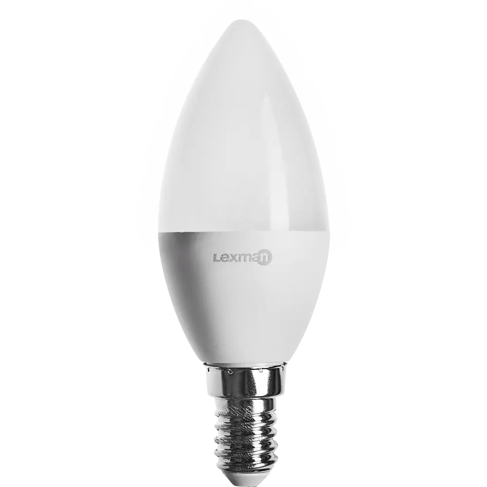LEXMAN LED-лампа свеча E14 6.5Вт теплый белый свет 86270523 STLM-1377762 - Вид №1