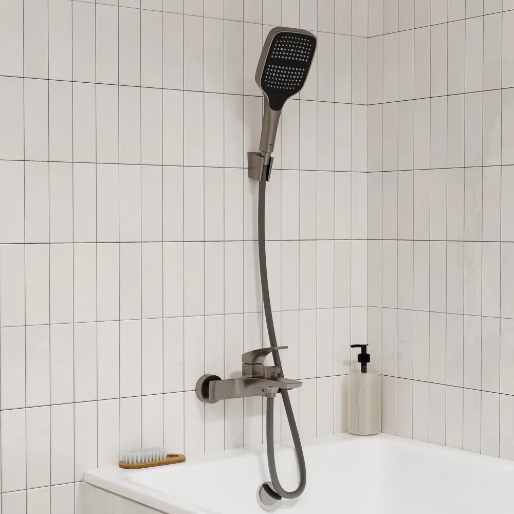 89392208 Смеситель для ванны Iddis Lahta LAHGM00i02 однорычажный графит матовый STLM-1573675