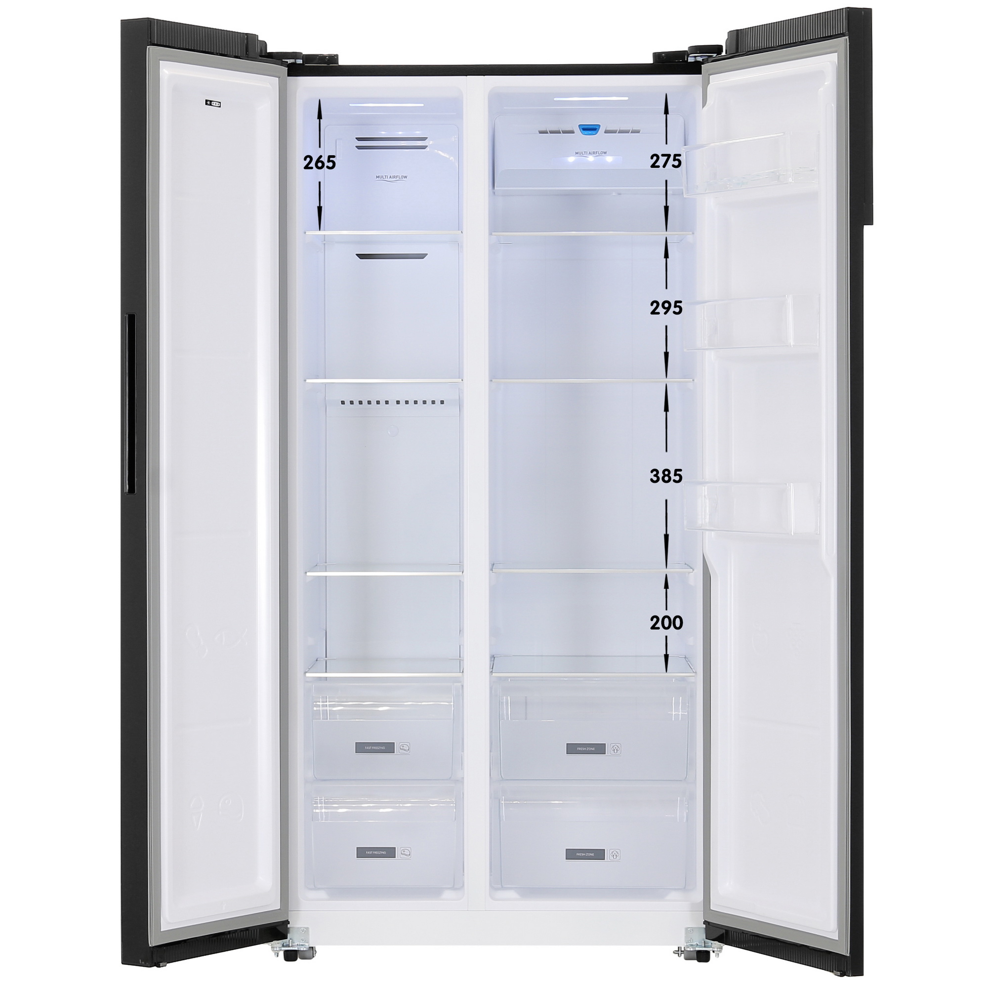 5400702 Холодильник Side by Side   DEXP SBS4-59AKA черный STDN-0018231 - Вид №1