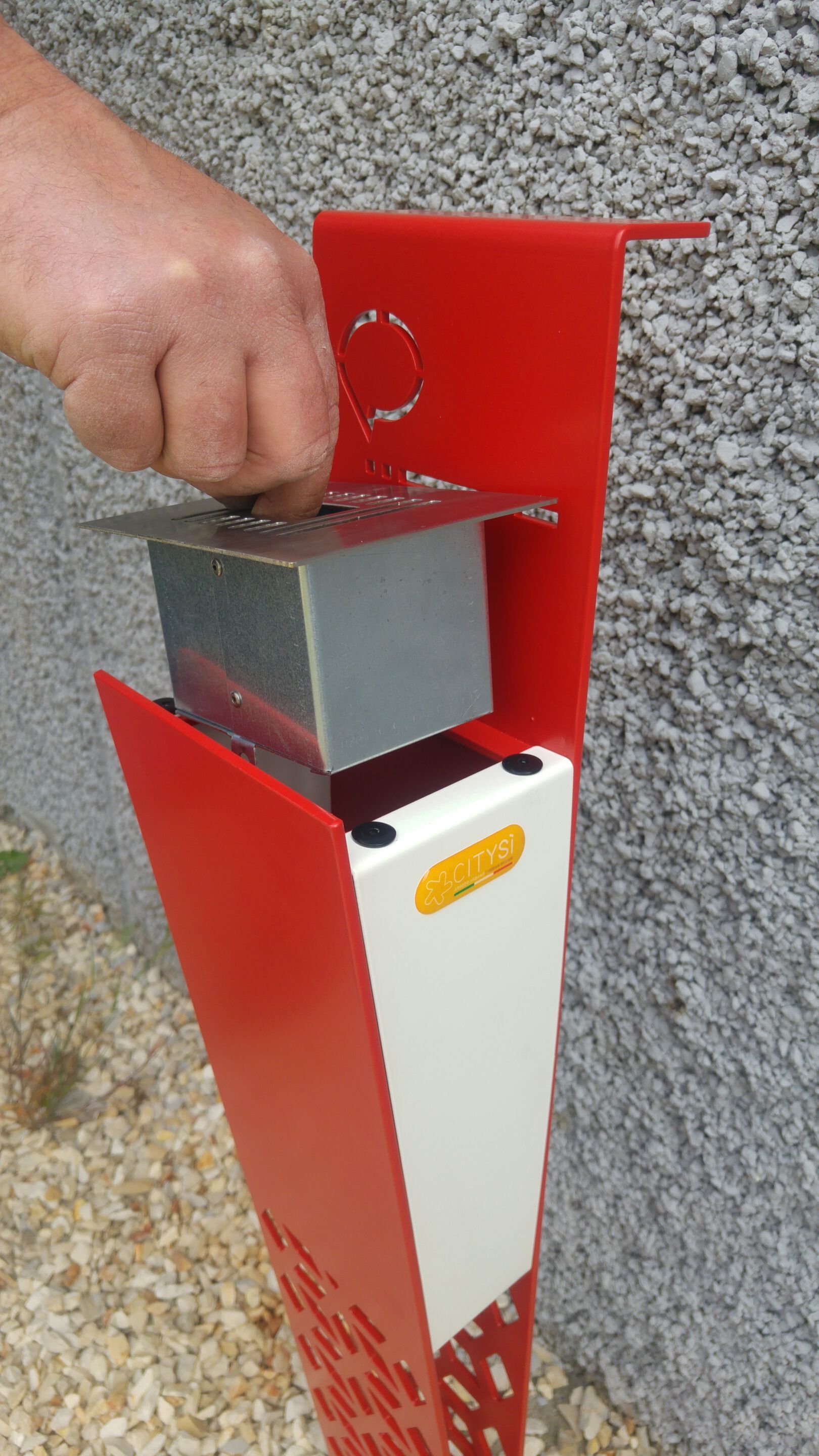 Металлическая напольная пепельница для общественных мест CITYSì GLAX ARCH-00132045 - Вид №11