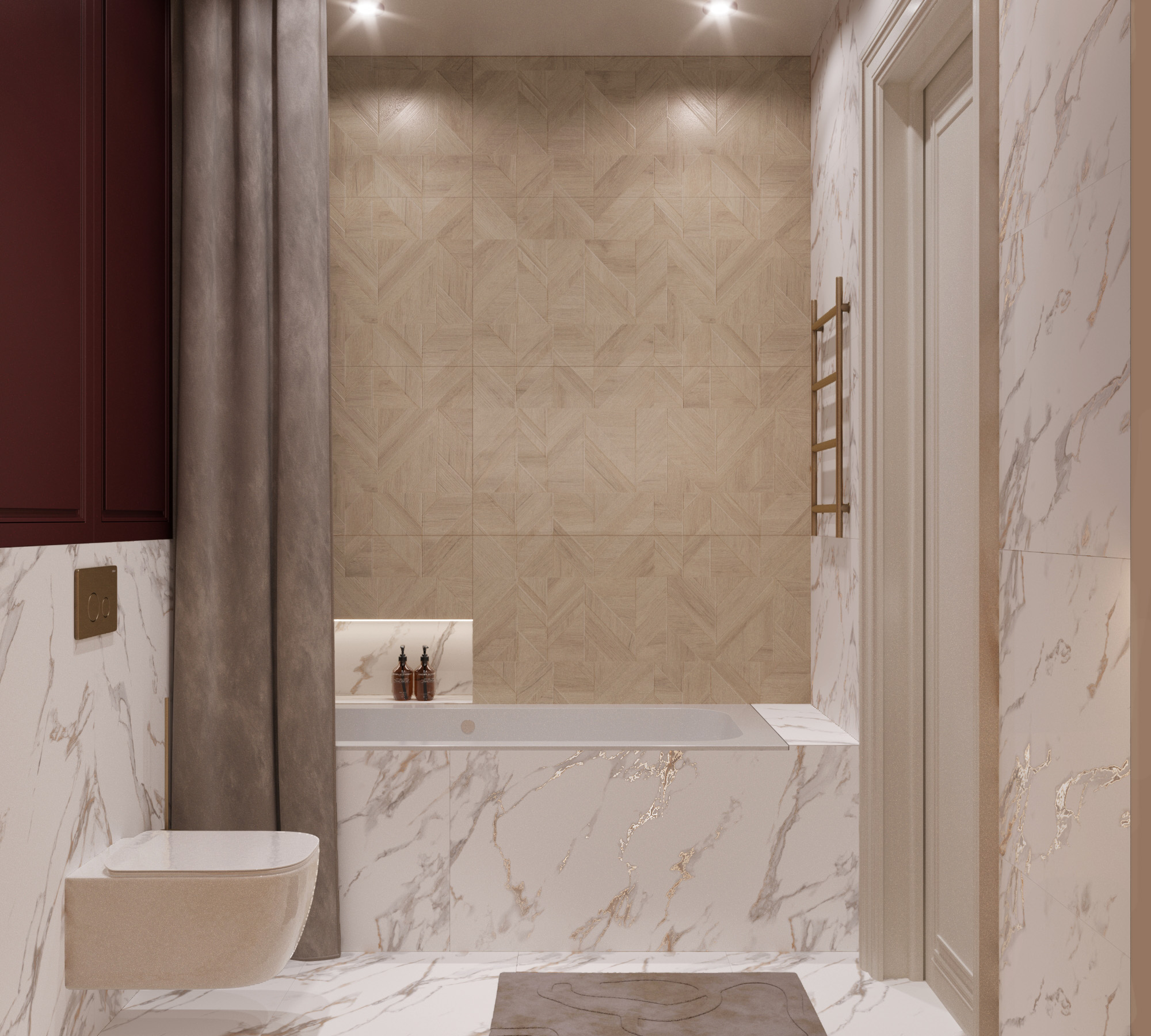 Керамогранит ROCKWOOD CREMA 60х120 Arcadia Ceramica RT7012-P - Вид №1