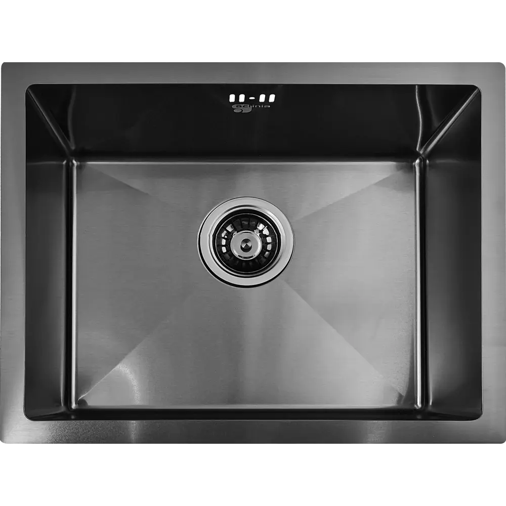 Мойка для кухни врезная Delinia 50x40 см глубина чаши 20 см нержавеющая сталь цвет черный 89350868 STLM-2106648 Мойка врезная - Вид №1