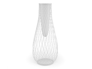 Стальной высокий садовый горшок