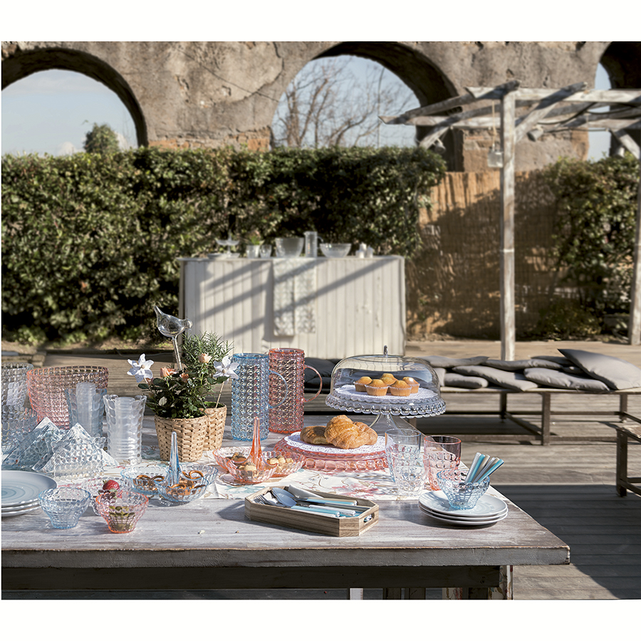 19950192 Блюдо сервировочное с крышкой tiffany, D30 см, серое Guzzini  - Вид №3